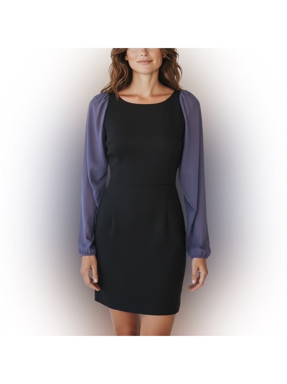 Karen by Simonsen Long Sleeve Colorblock Dress Black